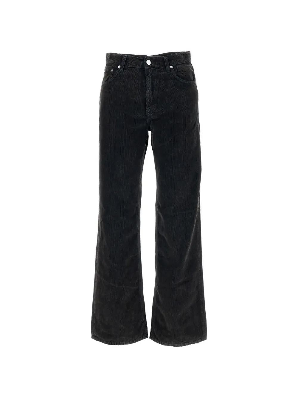 Haikure Corduroy-textured Trousers In Black