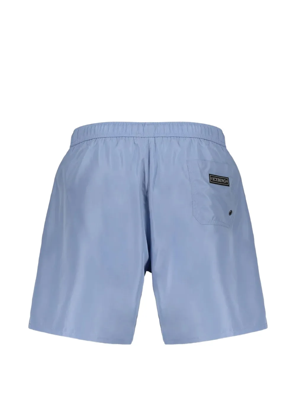 Iceberg Zwembroek met logoprint en trekkoord Blauw