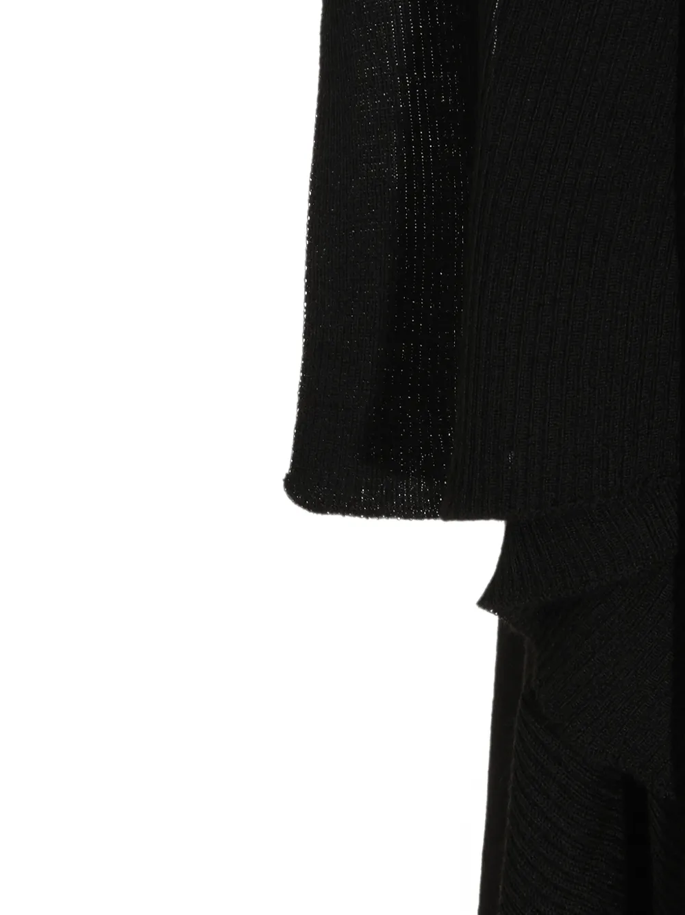 Rick Owens Lang wikkelvest Zwart