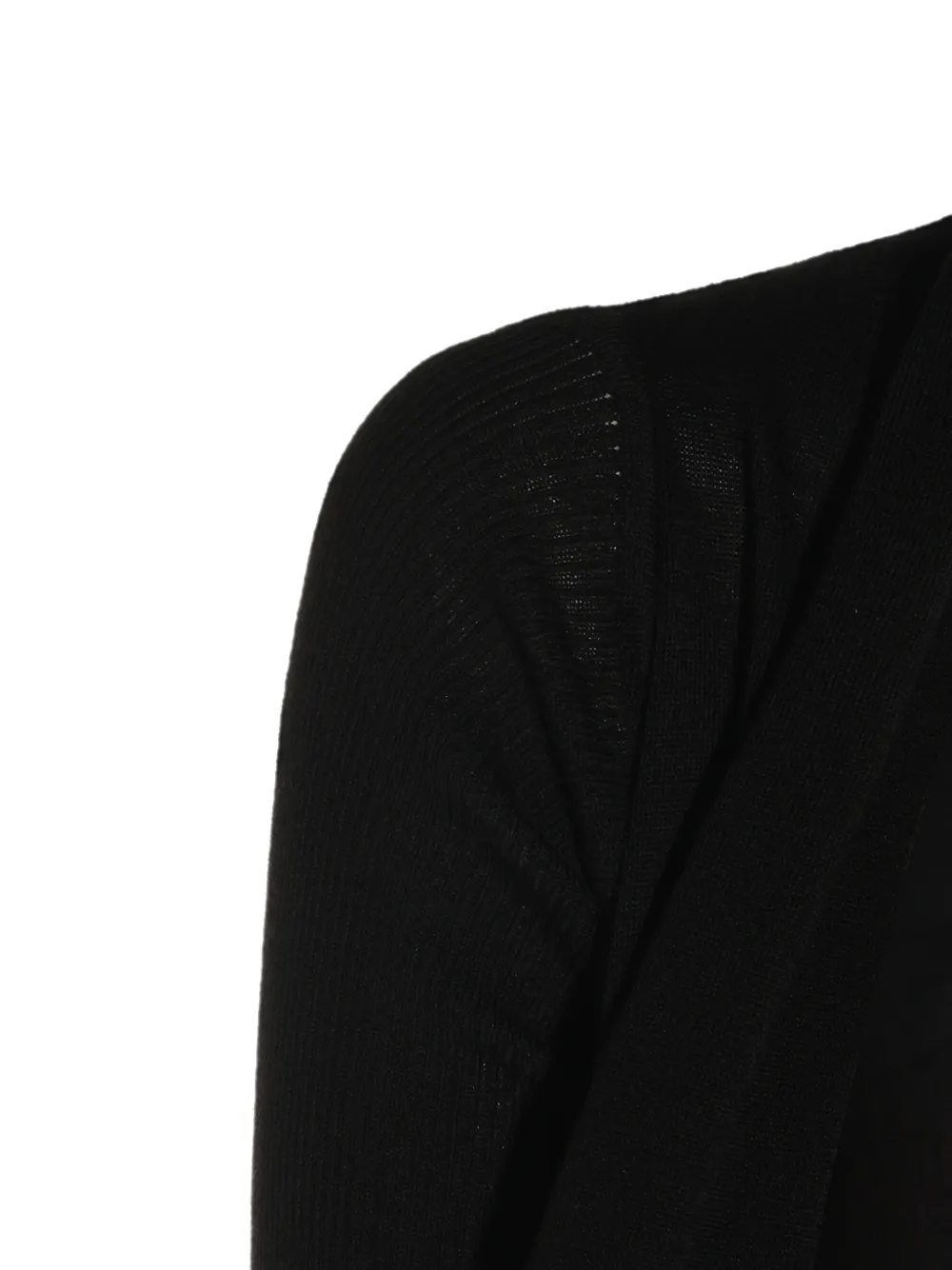 Rick Owens Lang wikkelvest Zwart
