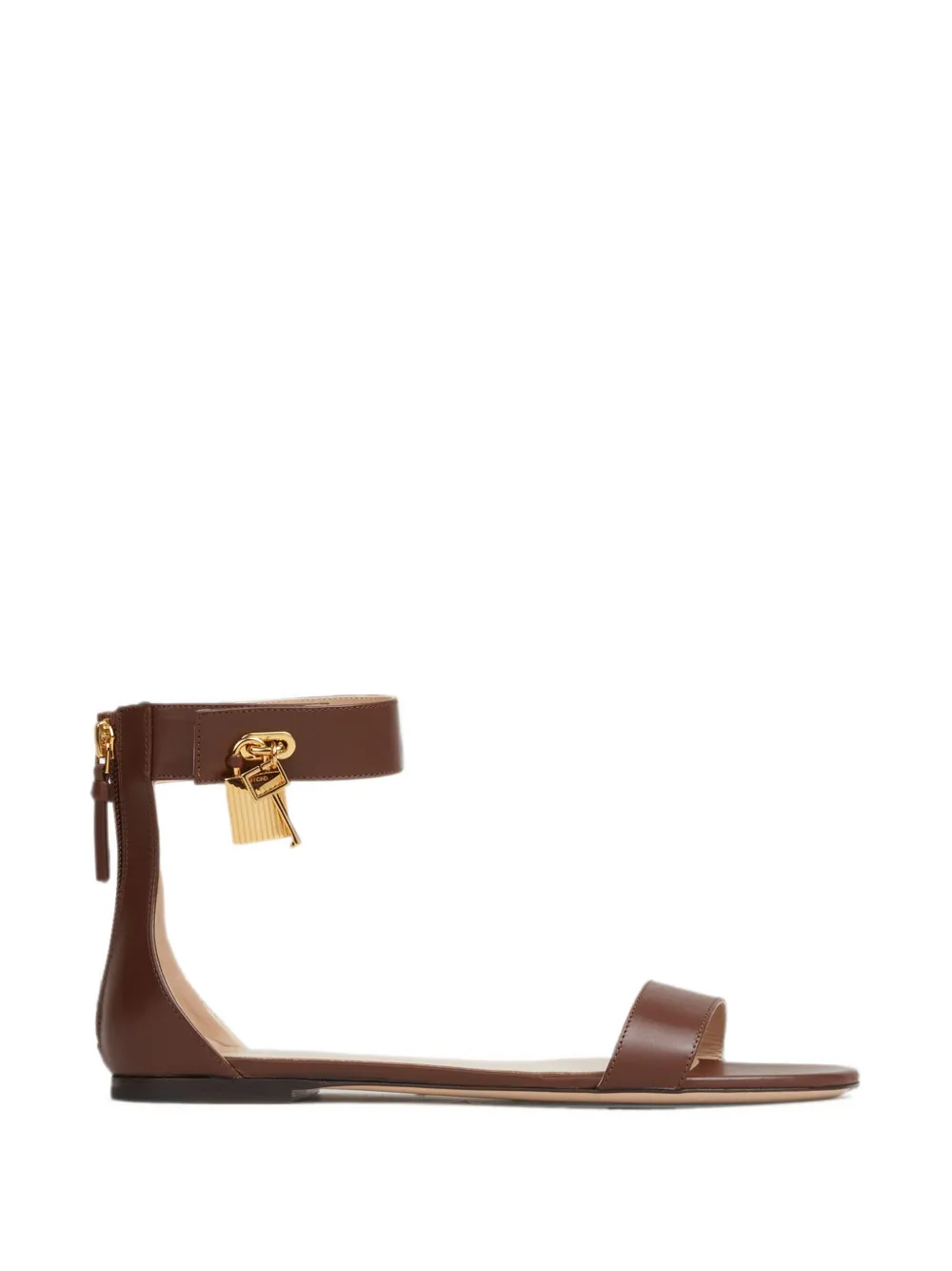 TOM FORD Padlock ankle-strap sandals Bruin