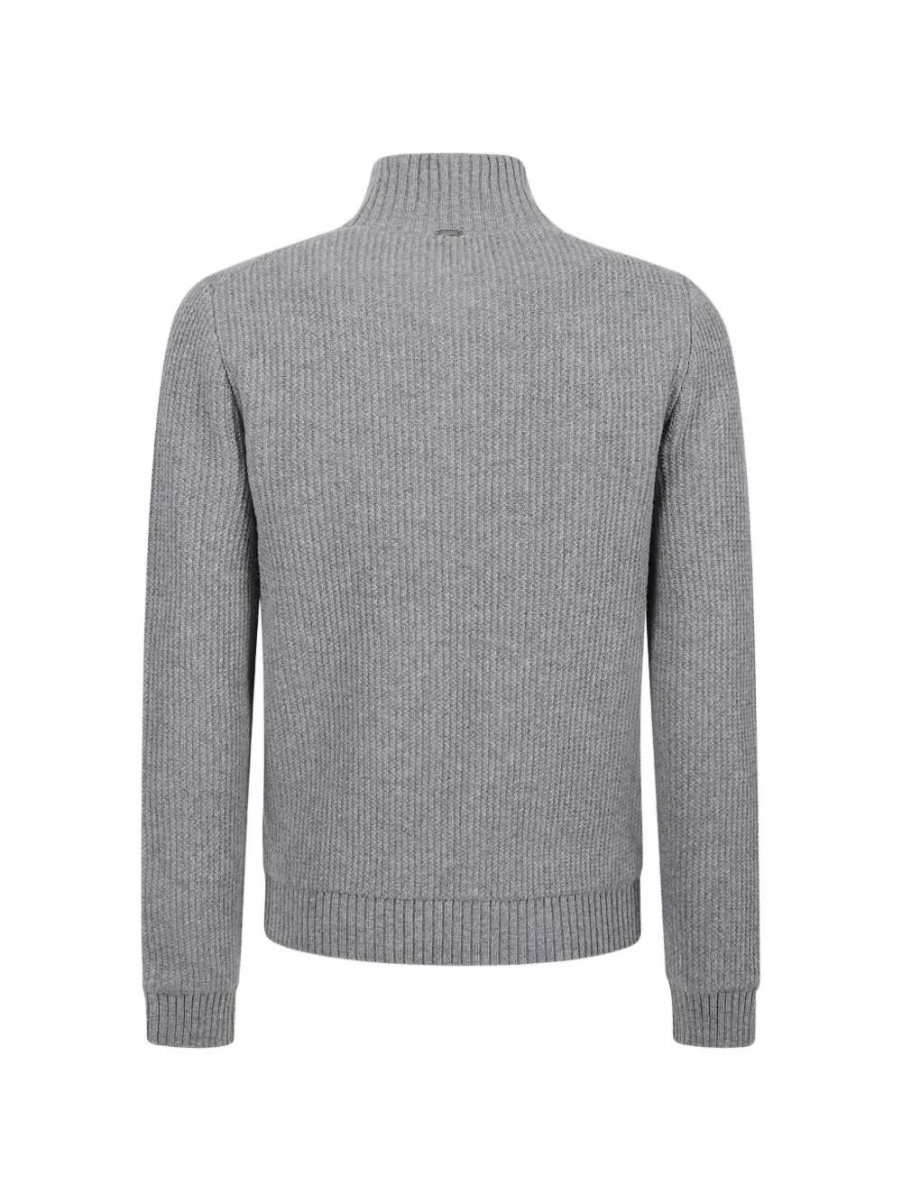 Herno Resort ribgebreid wollen vest Grijs