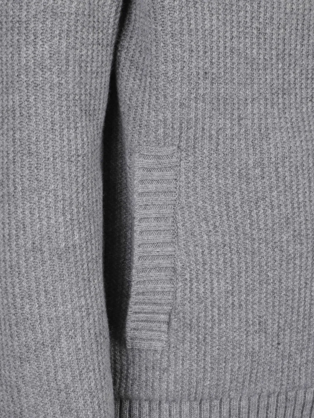 Herno Resort ribgebreid wollen vest Grijs