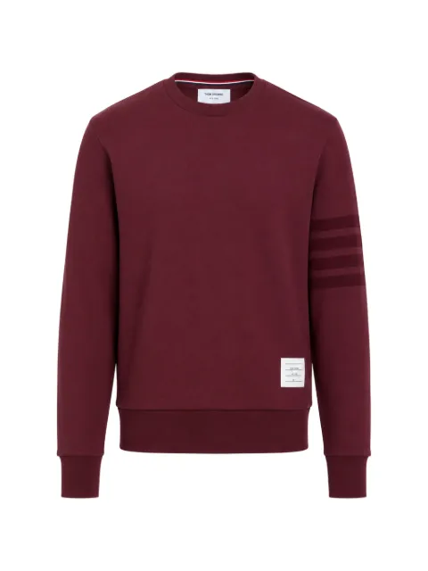 Thom Browne 4-Bar crew-neck cotton sweatshirt