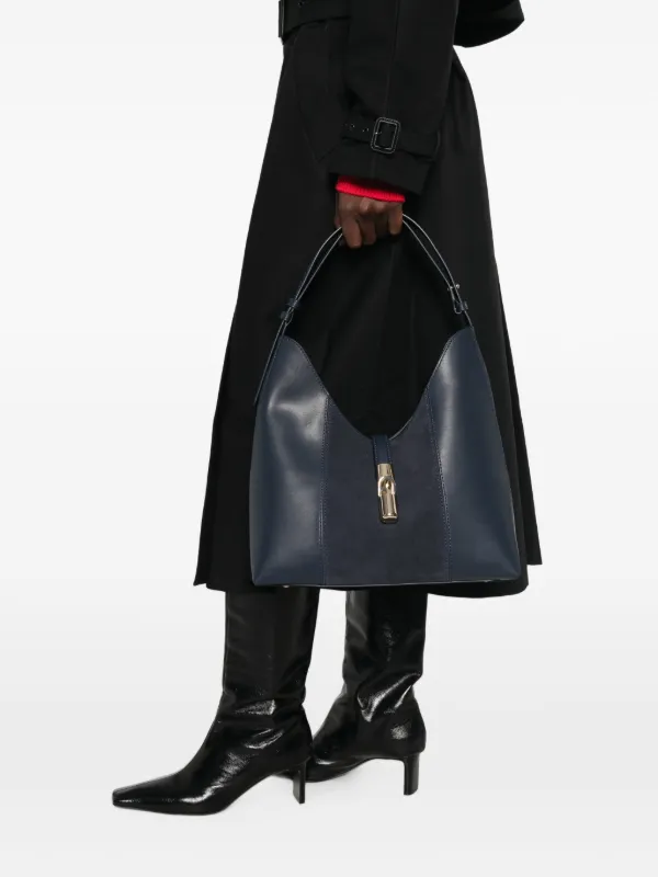 Furla レザーショルダーバッグ | ブルー | FARFETCH JP