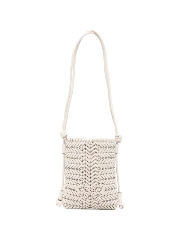 Anya Hindmarch Woven-leather Shoulder Bag in Neutrals