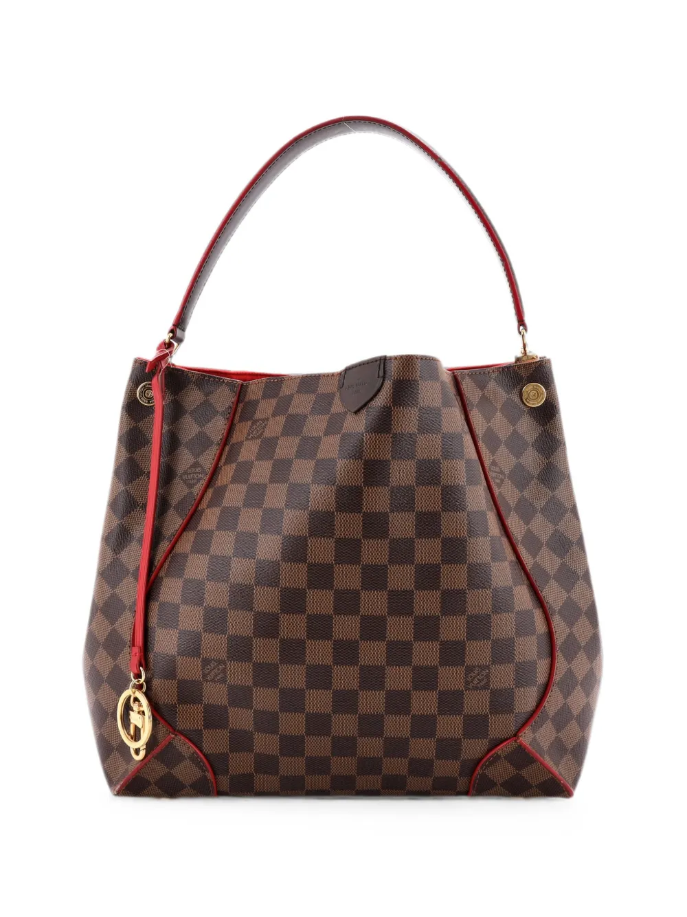 Louis Vuitton Pre-Owned Caissa Damier Tasche mit Leder - Rot