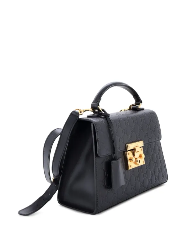 Gucci Pre-Owned パドロック ショルダーバッグ S | ブラック | FARFETCH JP