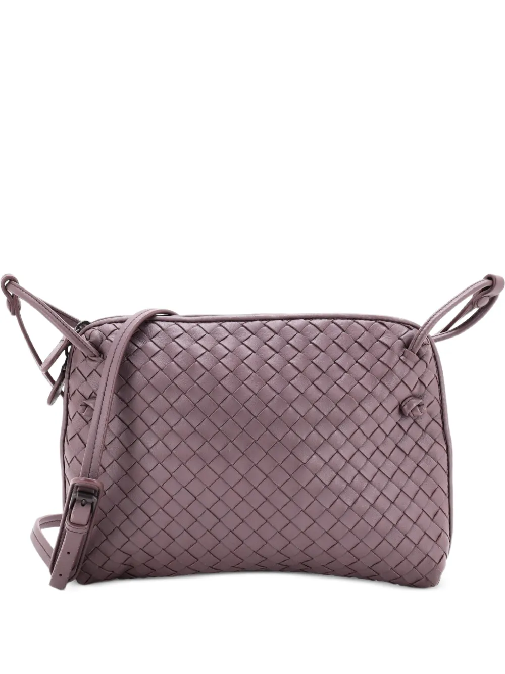 Bottega Veneta Pre-Owned Kleine Nodini Intrecciato Nappa Umhängetasche - Violett