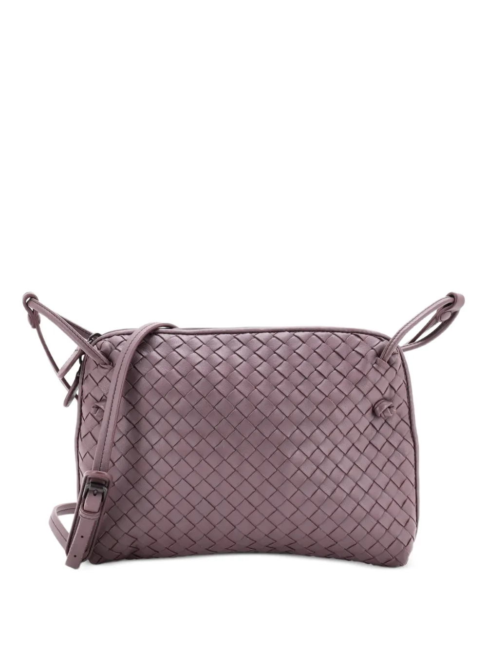 Bottega Veneta Pre-Owned Borsa a tracolla Nodini Intrecciato piccola in nappa - Viola