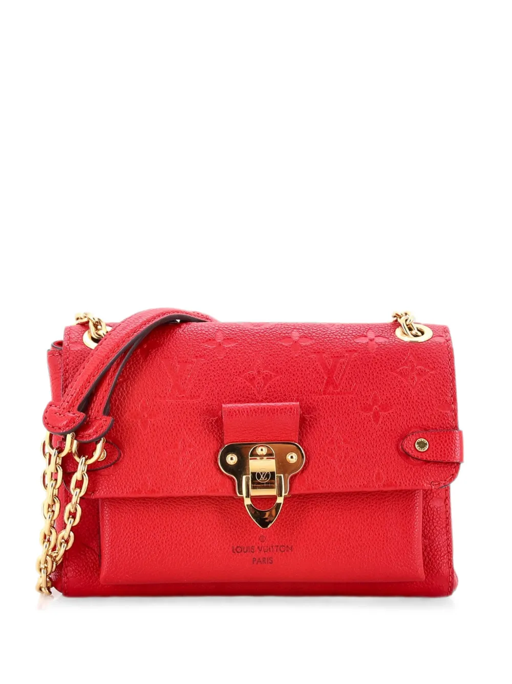 Louis Vuitton Pre-Owned Borsa a mano Vavin BB in pelle Empreinte con monogramma e tracolla - Rosso