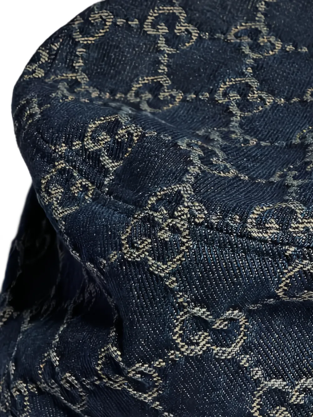 Gucci GG katoenen denim vissershoed Blauw