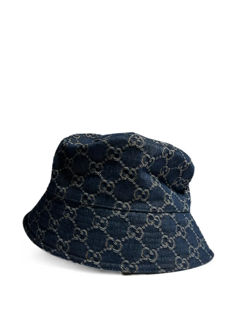 Gucci GG katoenen denim vissershoed Blauw