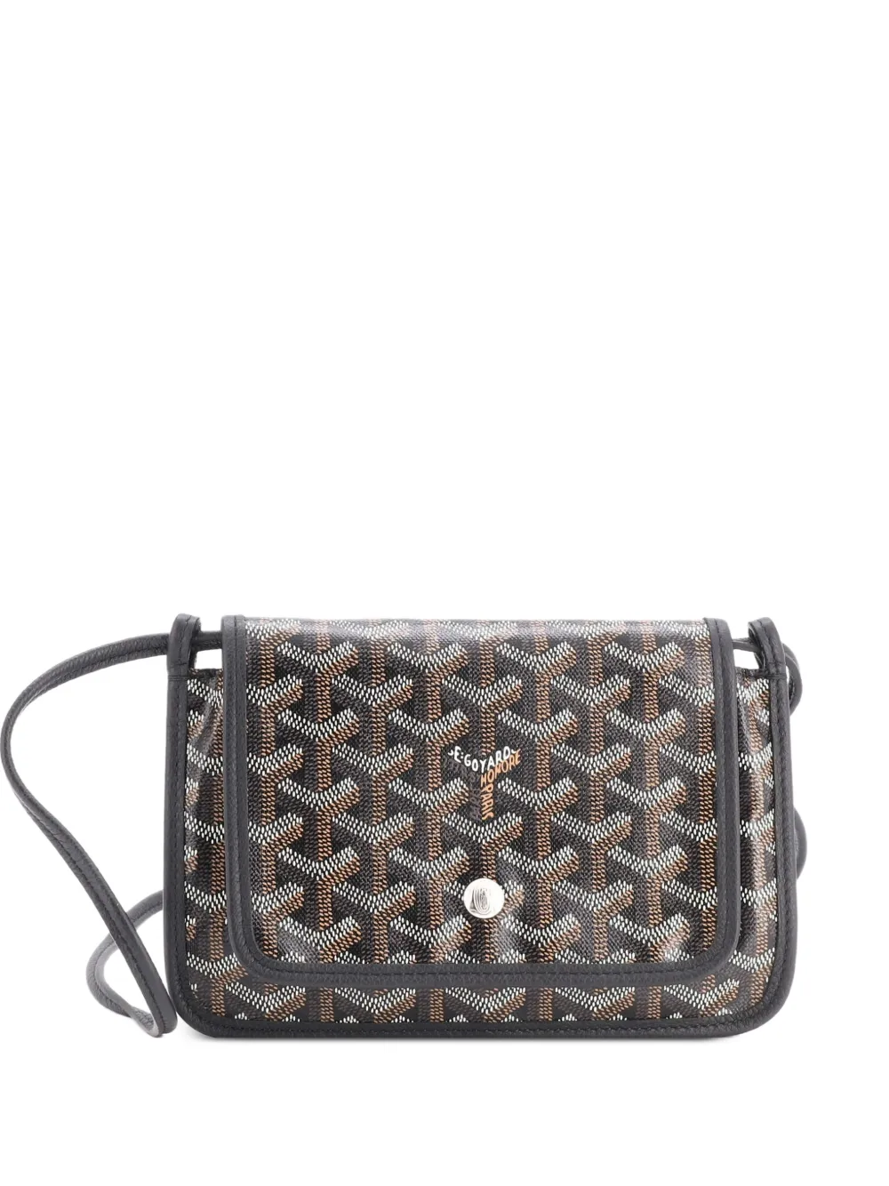 Goyard Pre-Owned Clutch Plumet in tela cerata - Nero