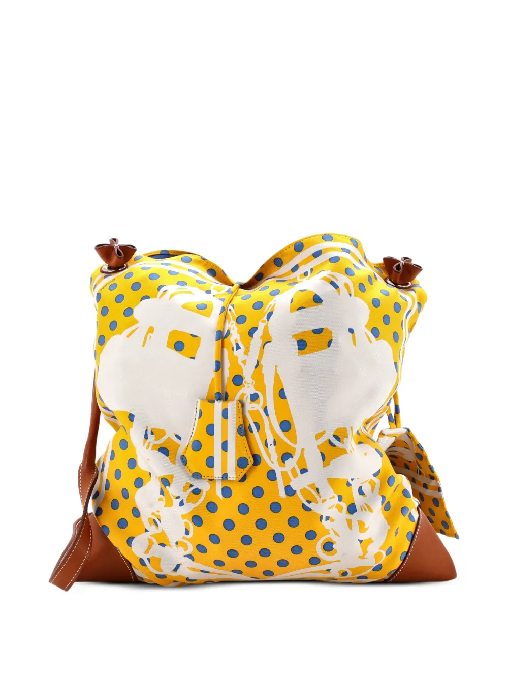 Hermès Pre-Owned PM Silky City Umhängetasche mit Print - Blau