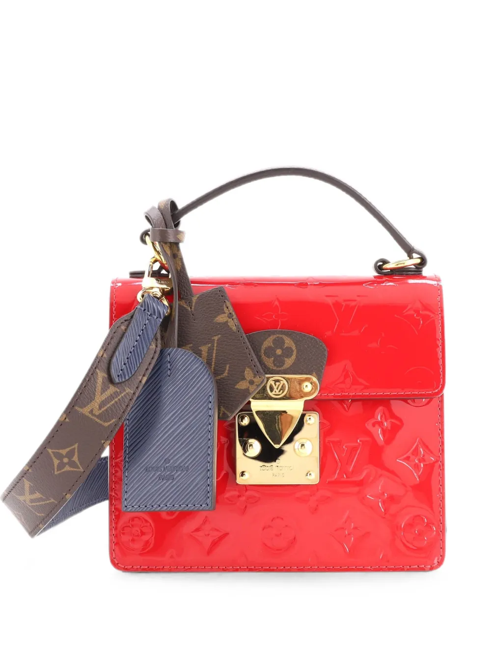 Louis Vuitton Pre-Owned Spring Street NM Handbag Monogram Vernis with Monogram Canvas and Epi Leather shoulder bag - Red