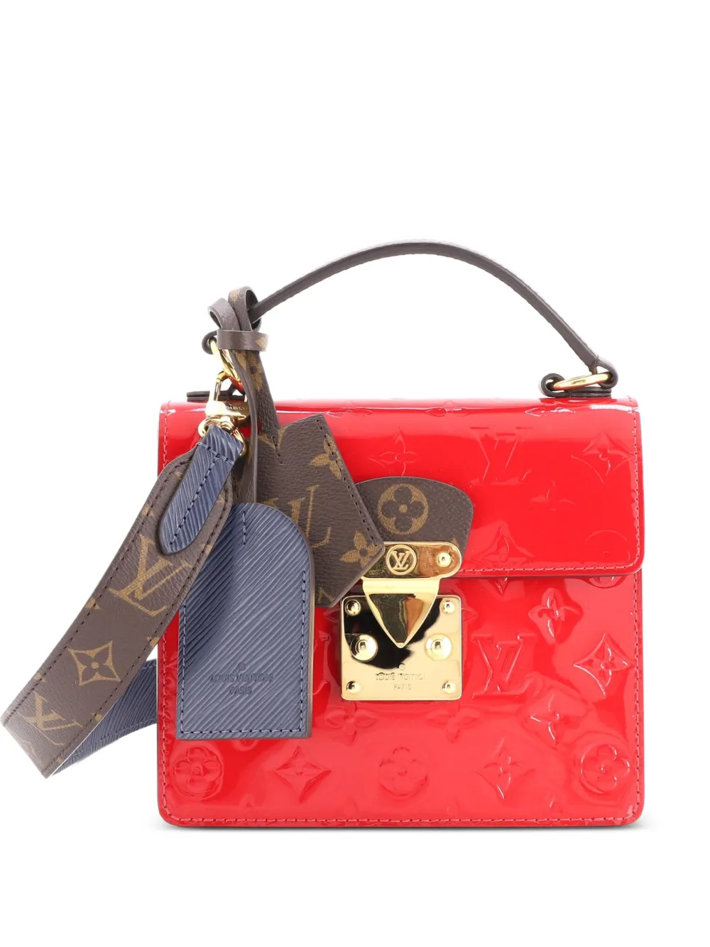 Louis Vuitton Pre-Owned Spring Street NM Monogram Vernis Schultertasche - Rot