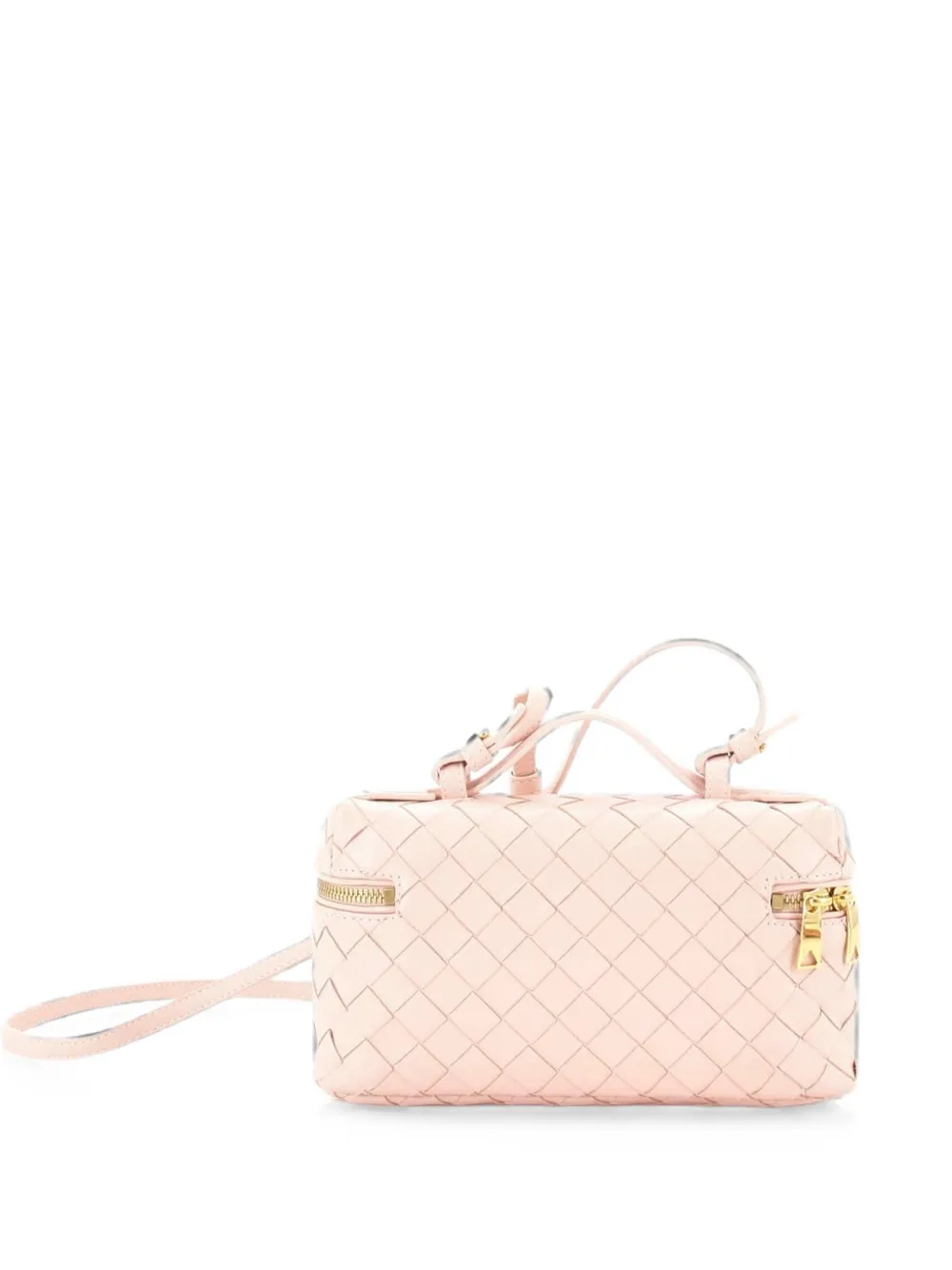 Bottega Veneta Pre-Owned Bang Bang Vanity Case Intrecciato Leather crossbody bag - Pink