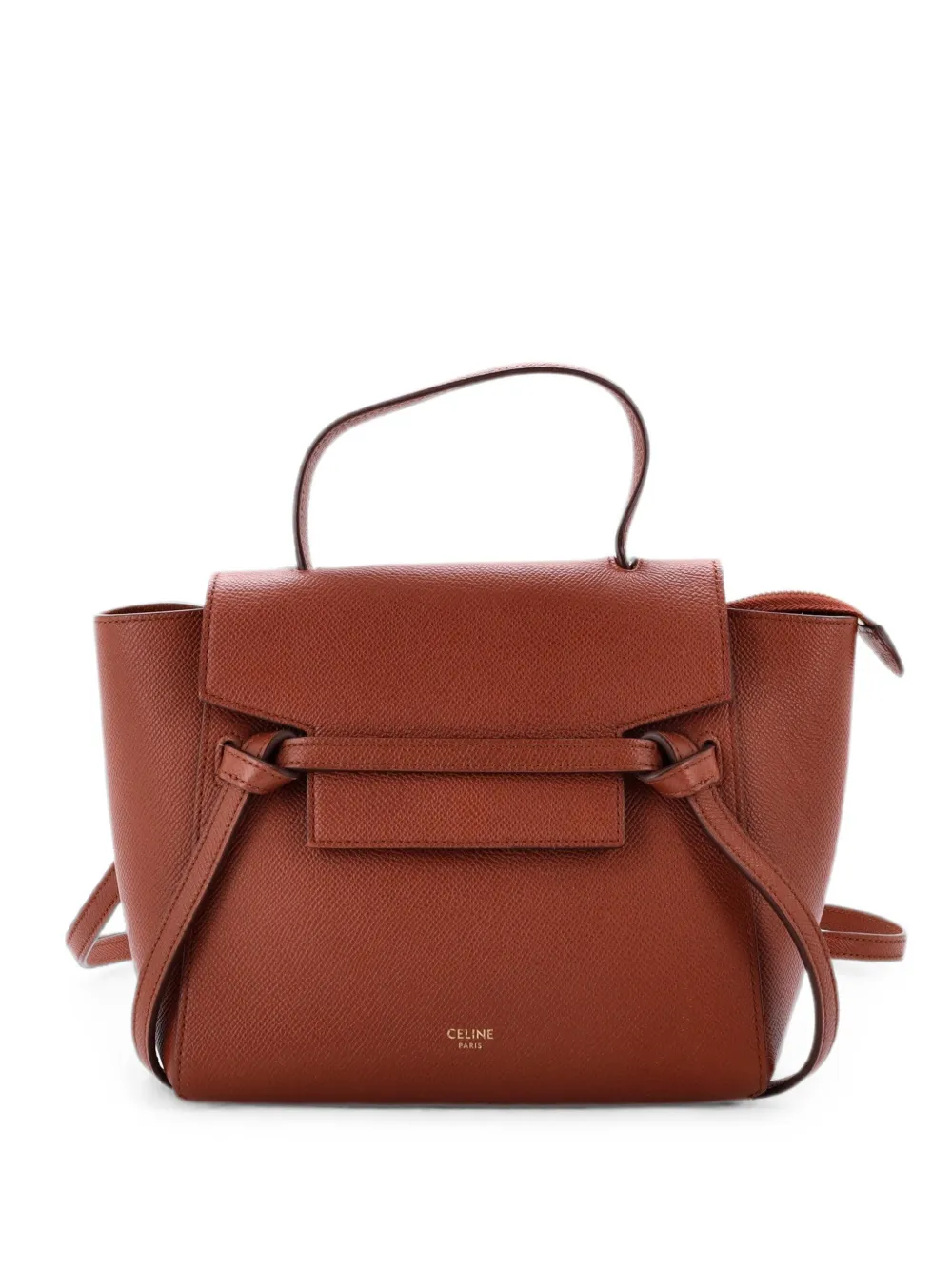 Celine Pre-Owned Belt Bag Textured Leather Nano shoulder bag - Brown