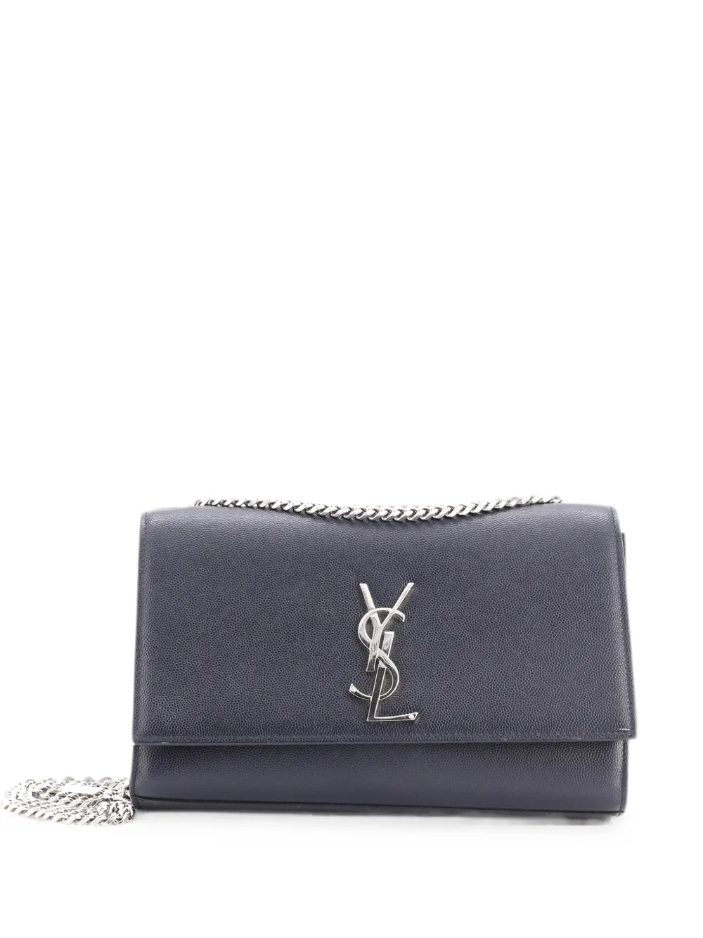 Saint Laurent Pre-Owned Classic Monogram Grainy Leather Medium crossbody bag - Black