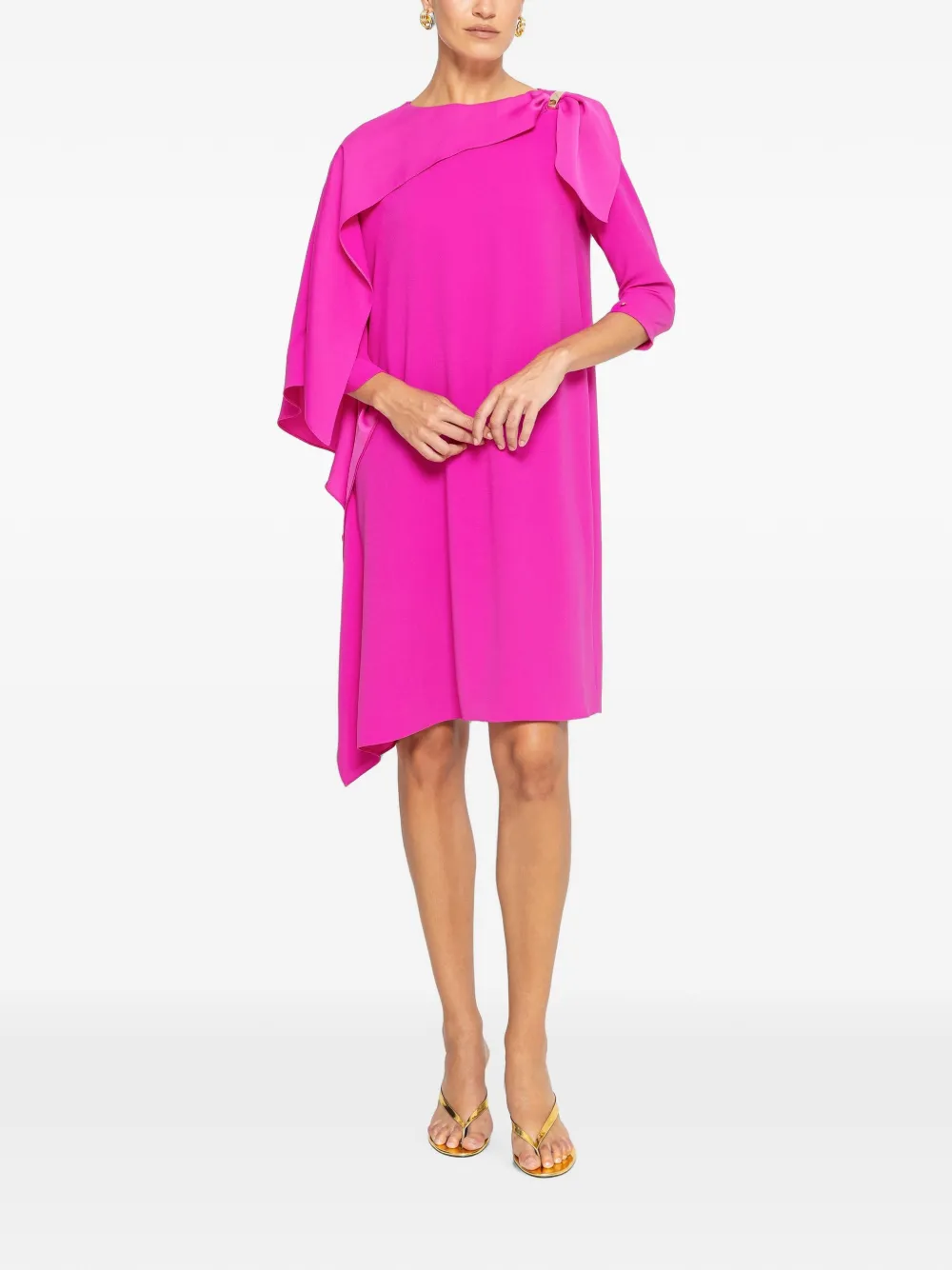 NISSA Ruimvallende midi-jurk Roze