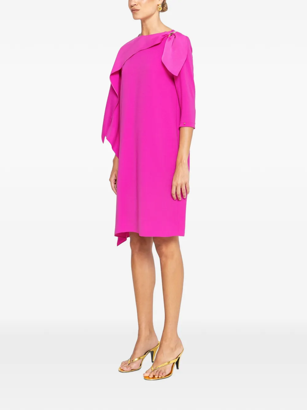 NISSA Ruimvallende midi-jurk Roze