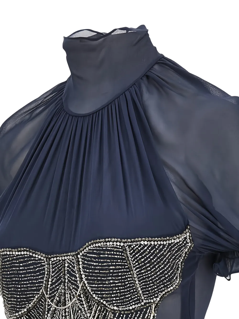 The Attico Tanktop verfraaid met kralen Paars