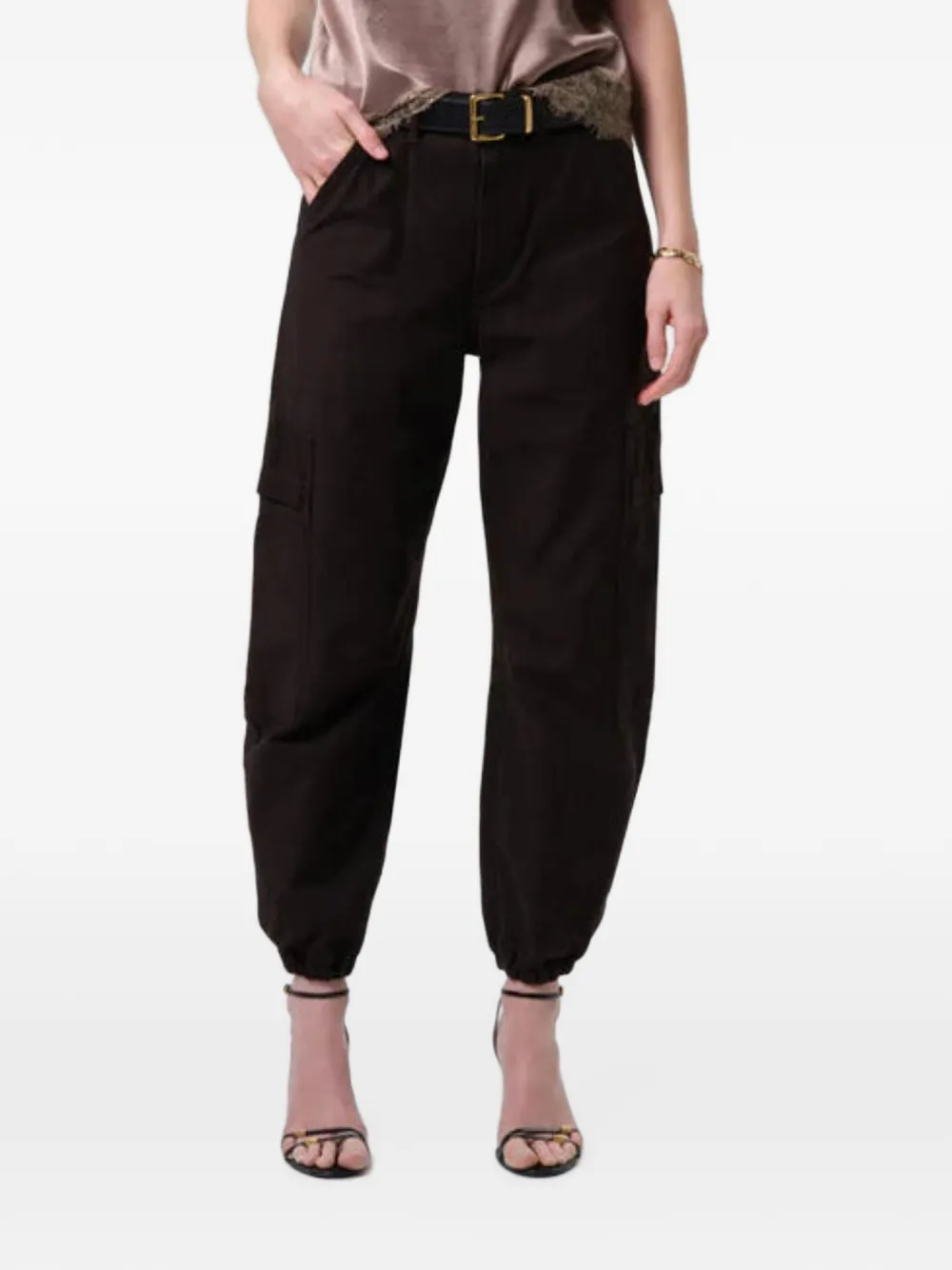 Citizen Of Humanity Ciela Multi-pocket Cargo Pants In Brown