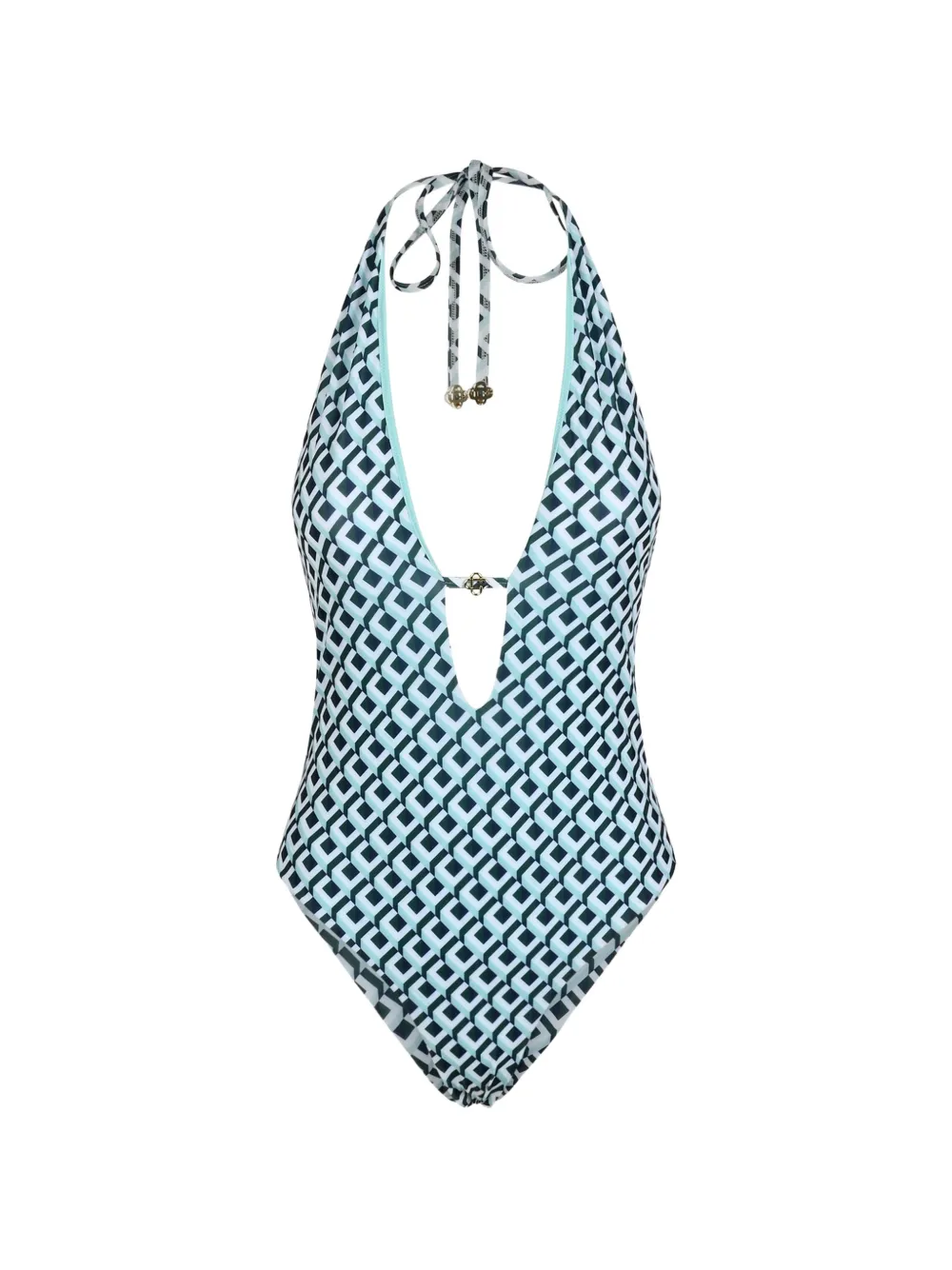 Casablanca Costume intero Cubist CC Monogram - Blu
