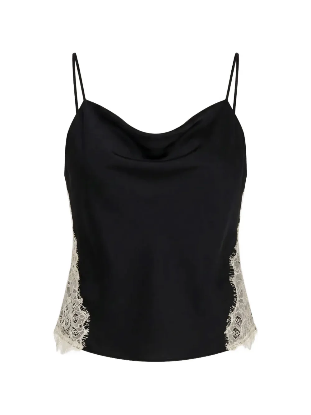 Cinq A Sept Esme lace-trim camisole top - Nero