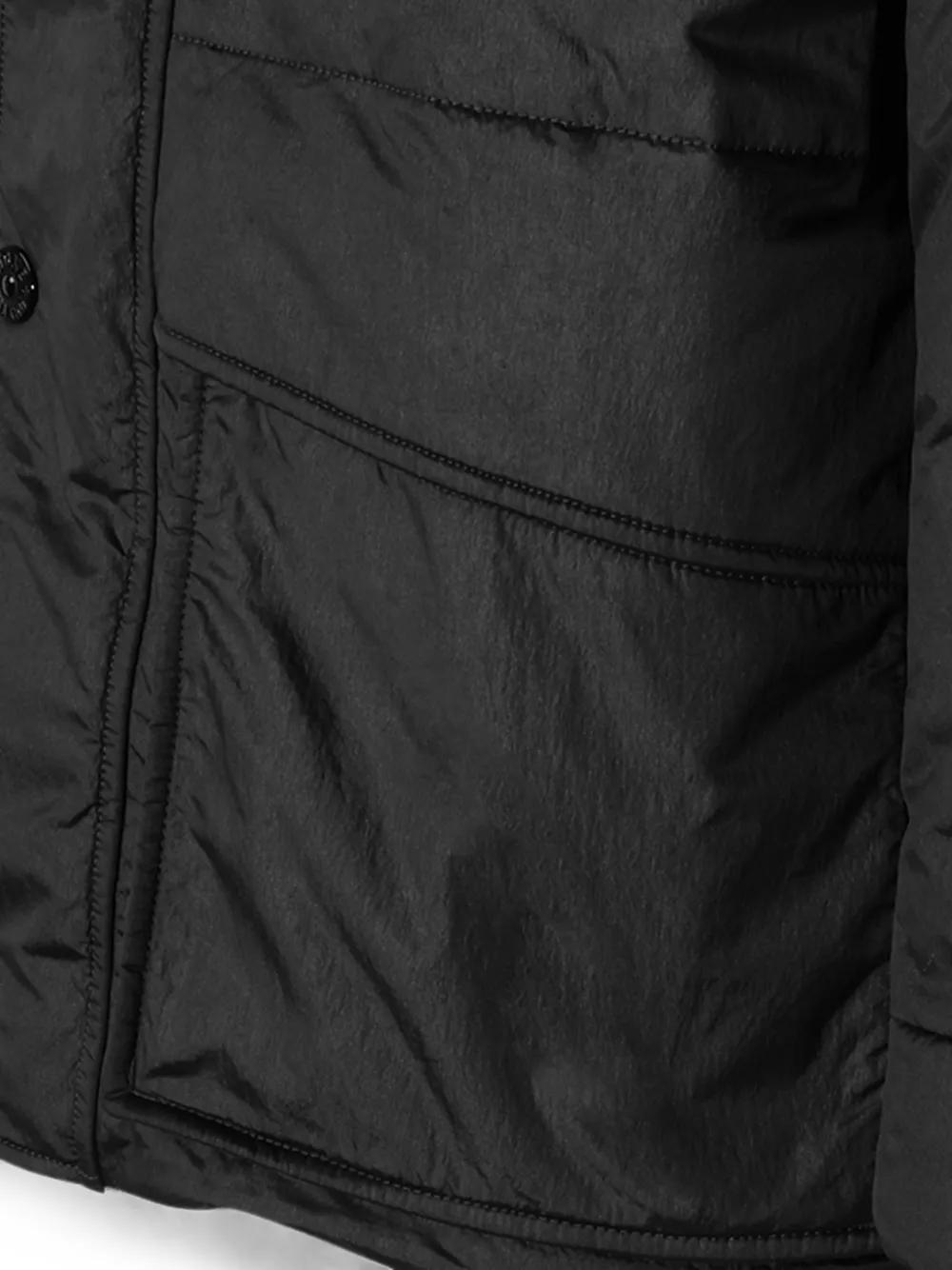 Stone Island Jack met capuchon Zwart