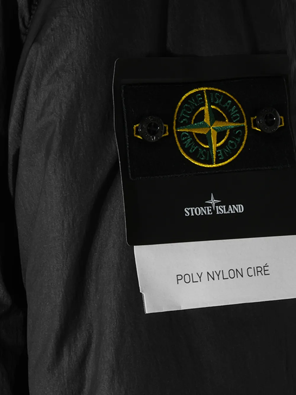 Stone Island Jack met capuchon Zwart