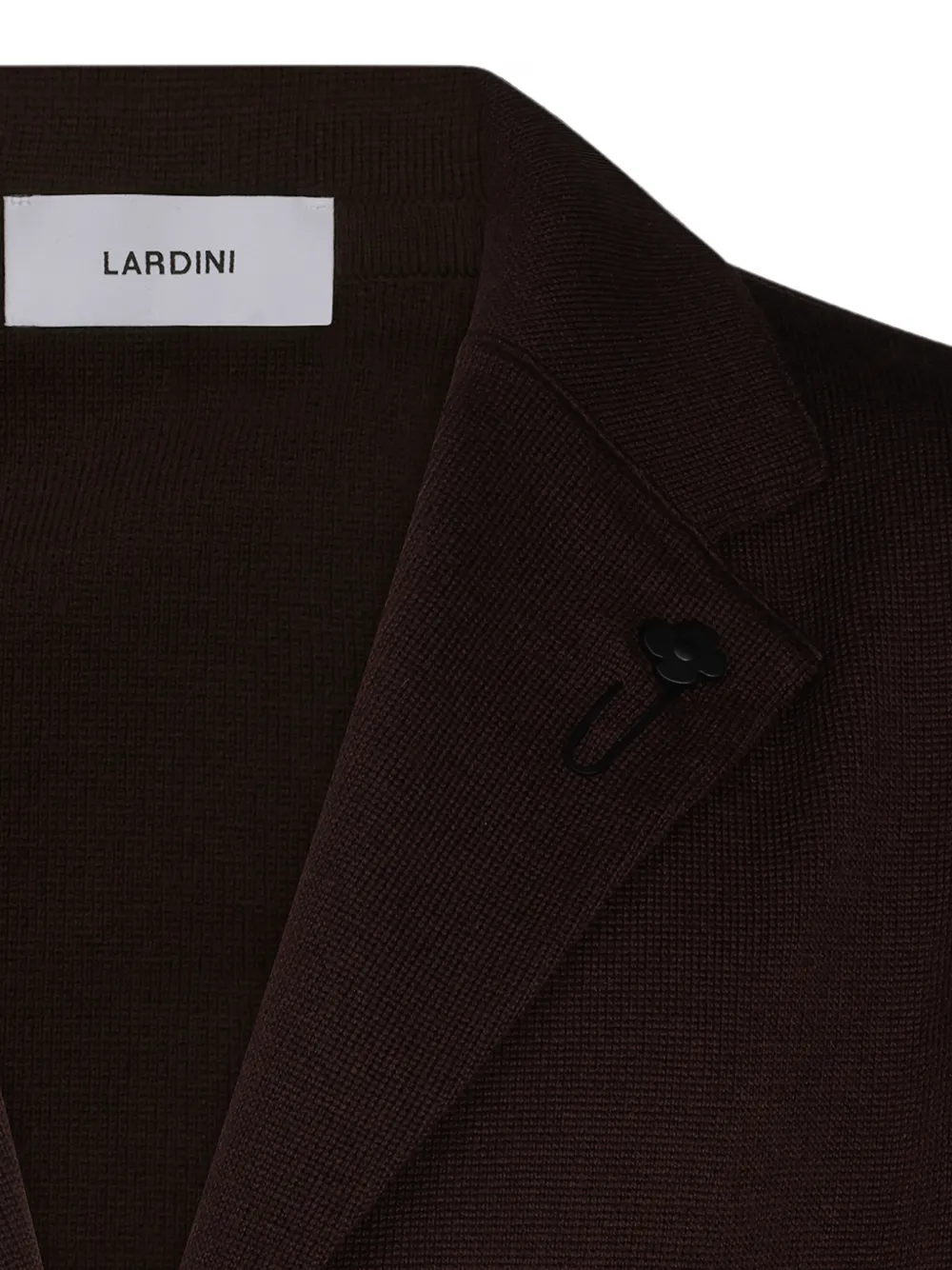 Lardini Wollen button-up jack Bruin