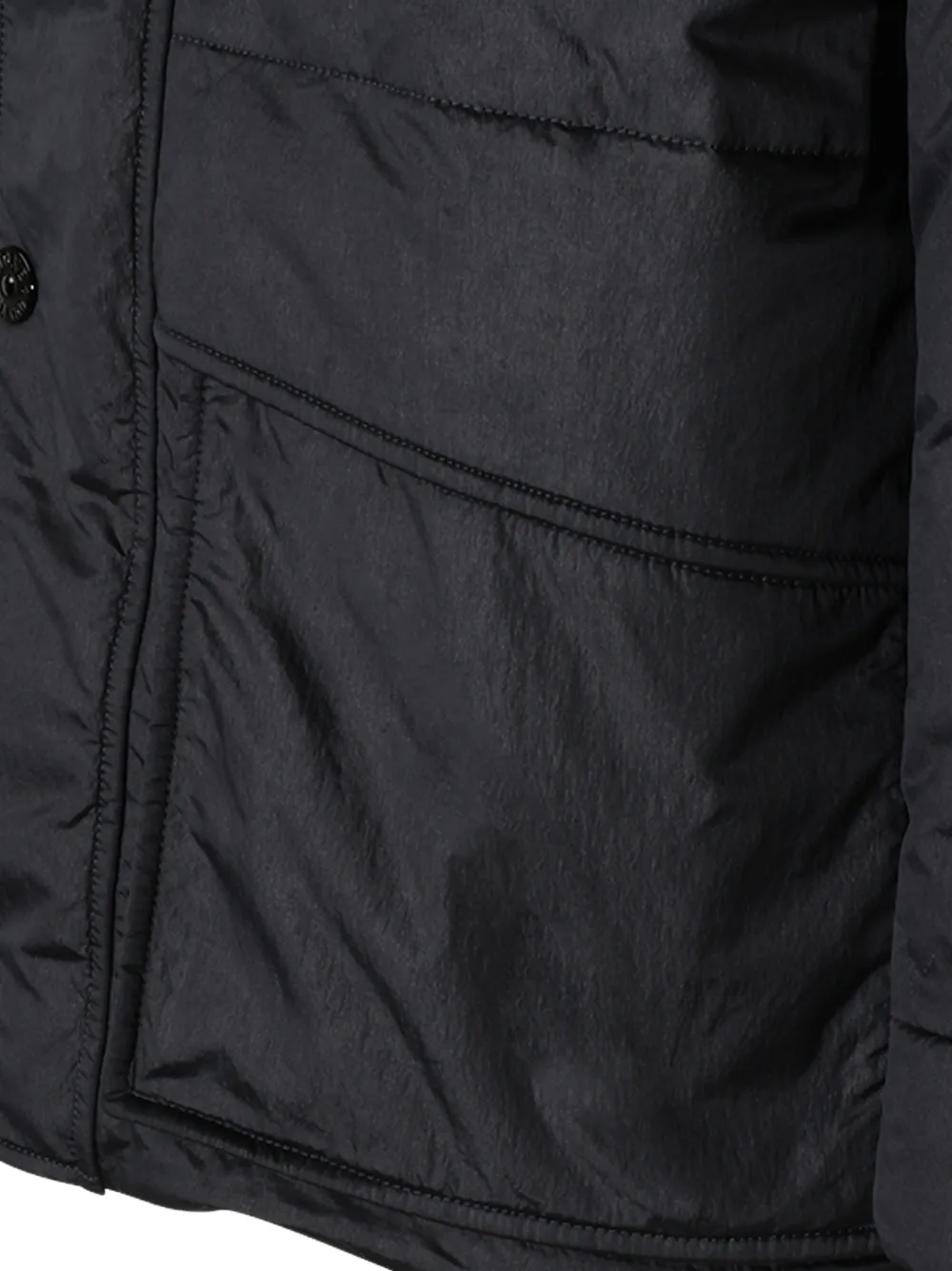 Stone Island Jack met capuchon en logopatch Blauw
