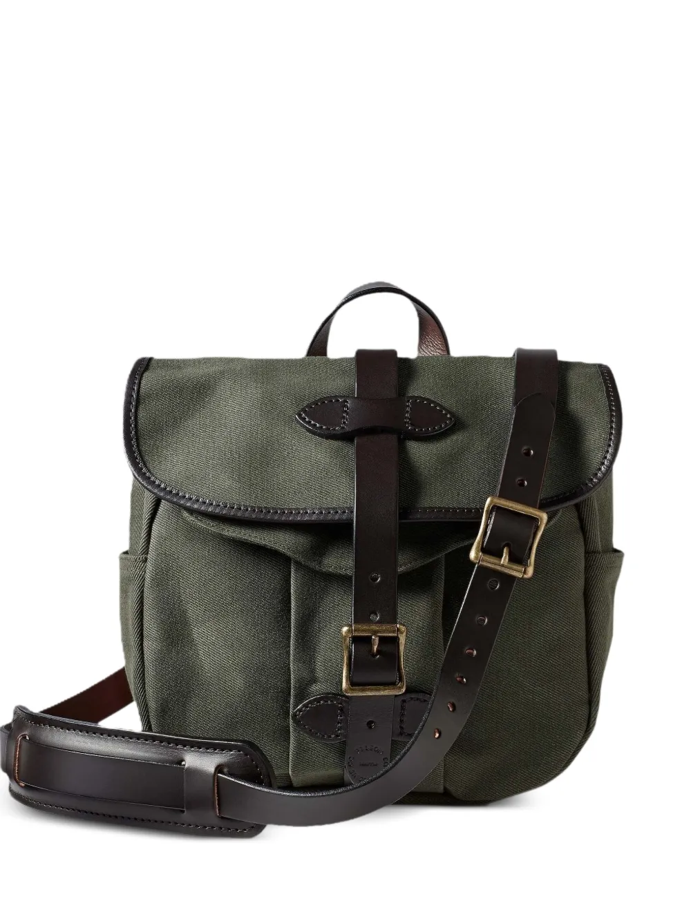 Filson small Field canvas messenger bag - Verde