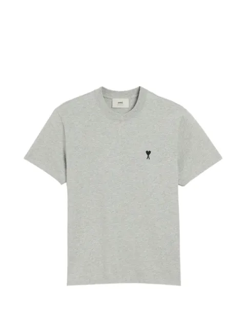AMI Paris playera de algodón gris con Ami de Coeur