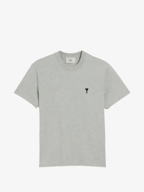 AMI Paris playera de algodón gris con Ami de Coeur