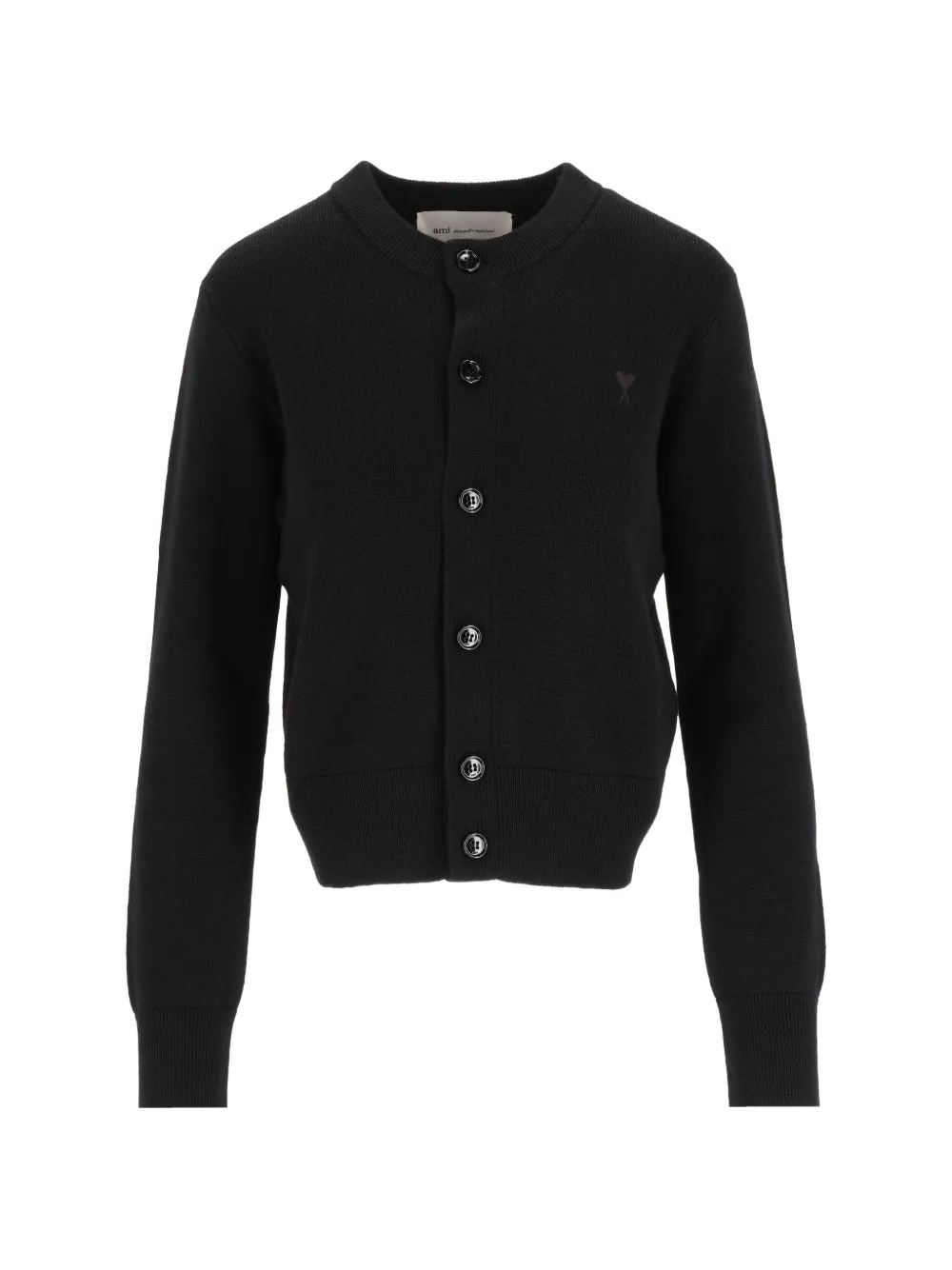 AMI Paris Ami de Coeur crew-neck cardigan - Schwarz