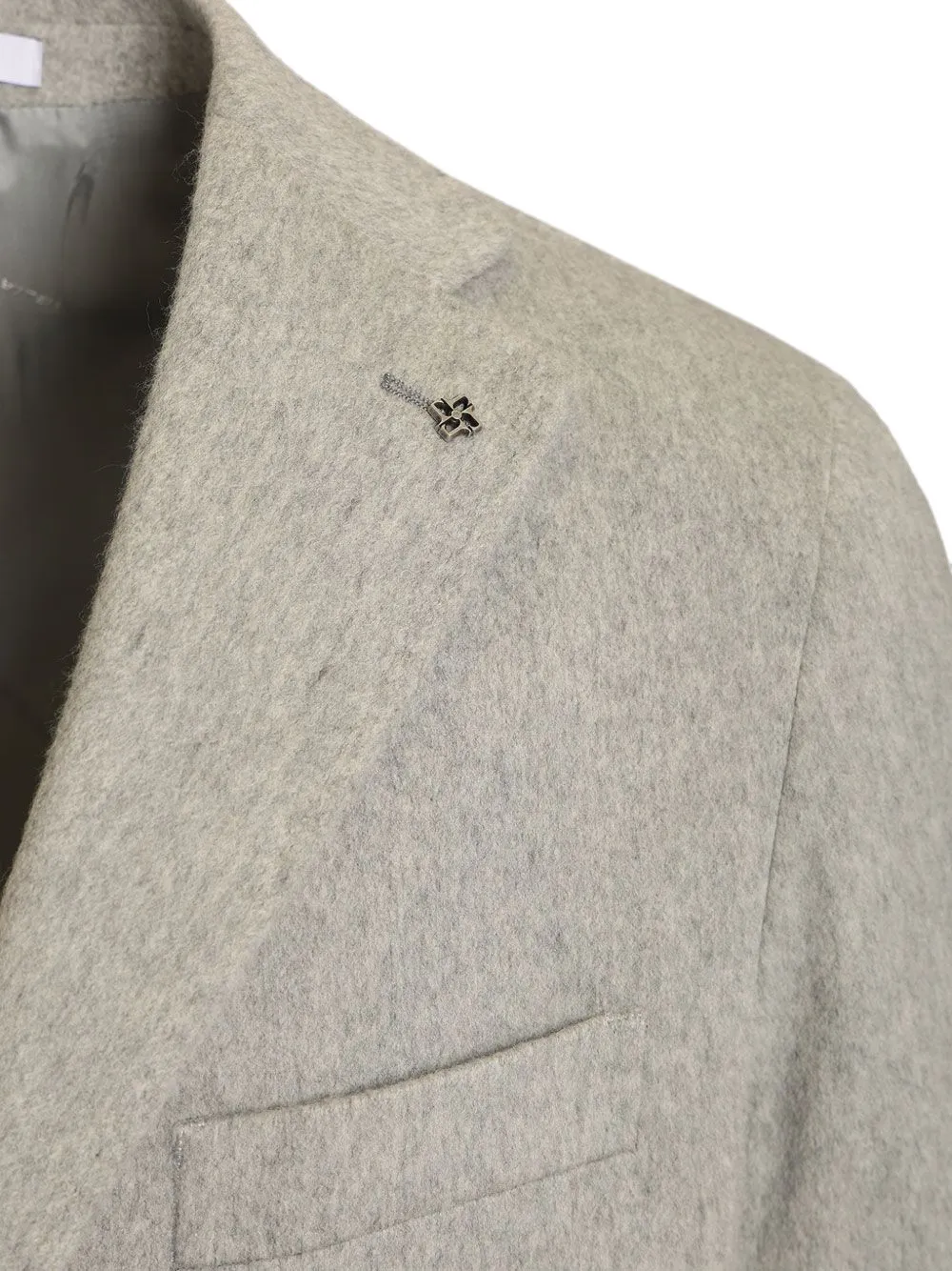 Tagliatore Bruce single-breasted coat Grijs