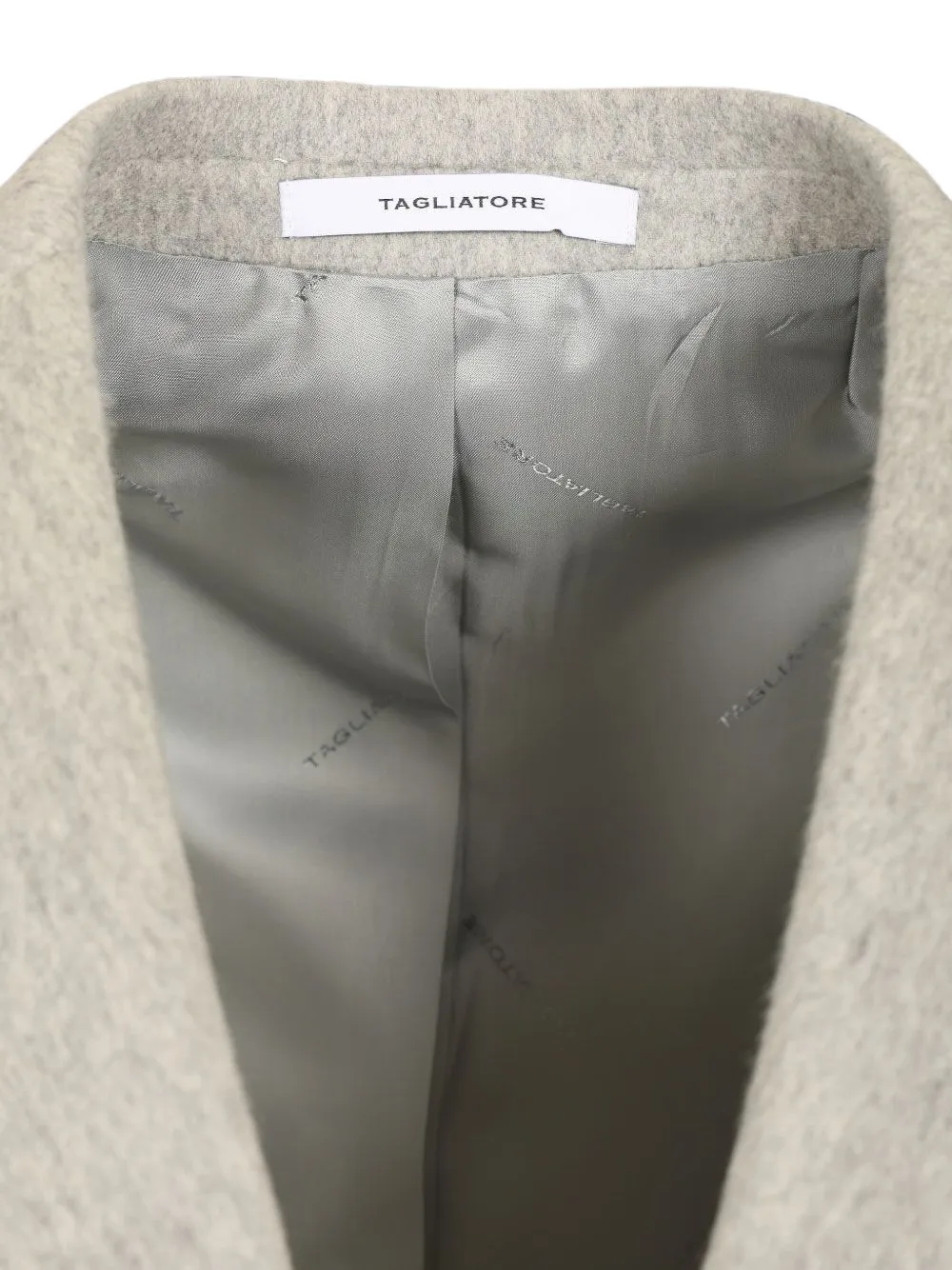 Tagliatore Bruce single-breasted coat Grijs