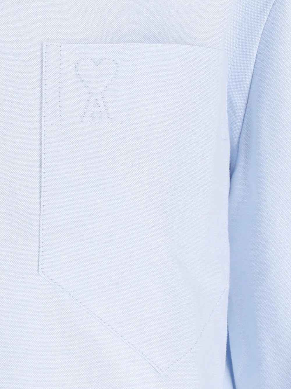 AMI Paris Ami de Coeur cropped T-shirt Blauw