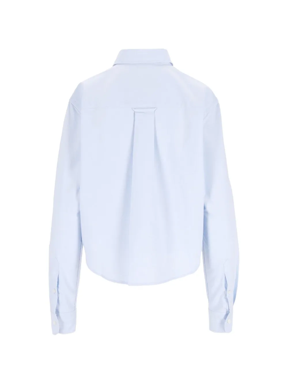 AMI Paris Ami de Coeur cropped T-shirt Blauw