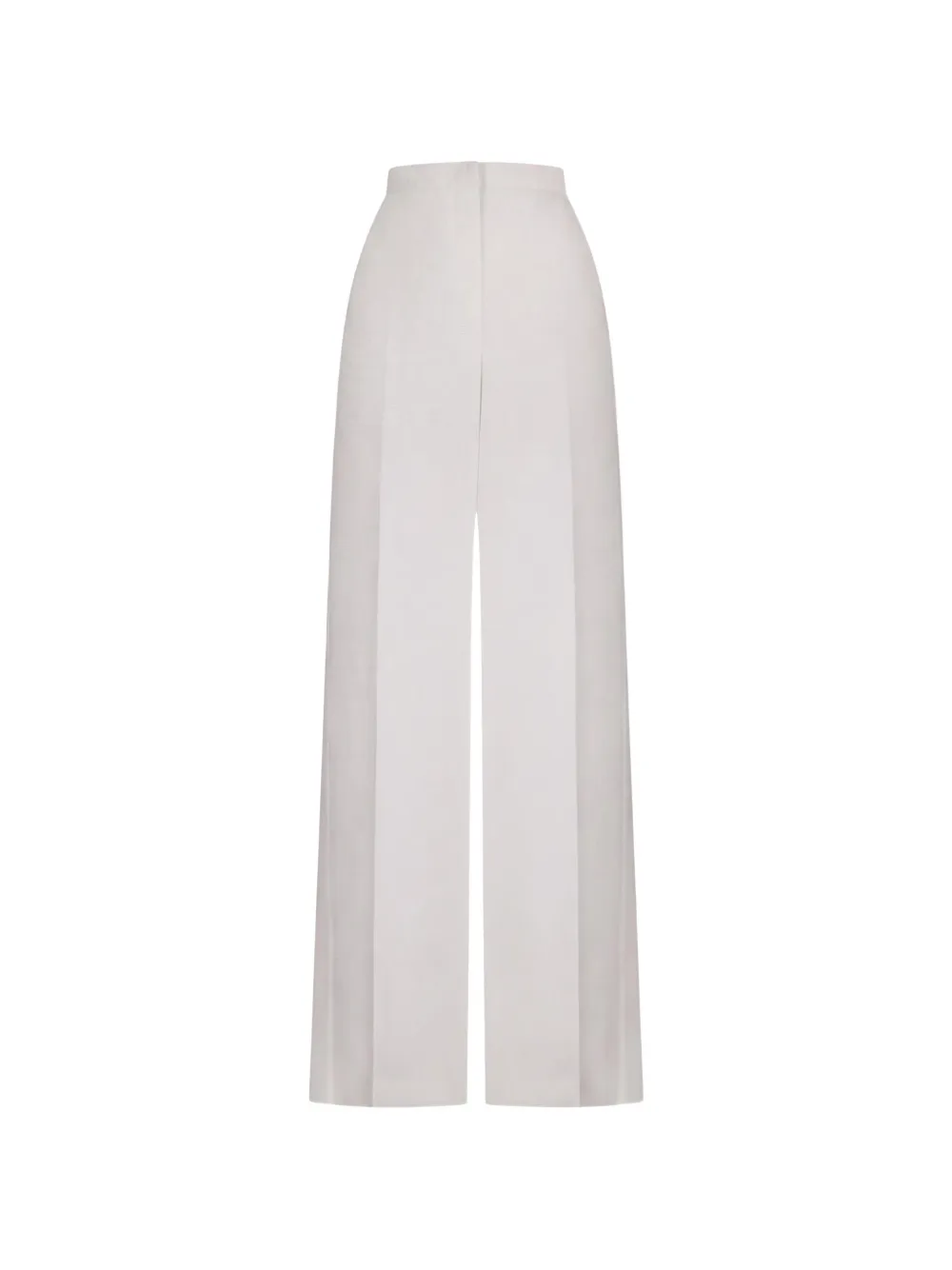 FENDI white linen and cotton pants
