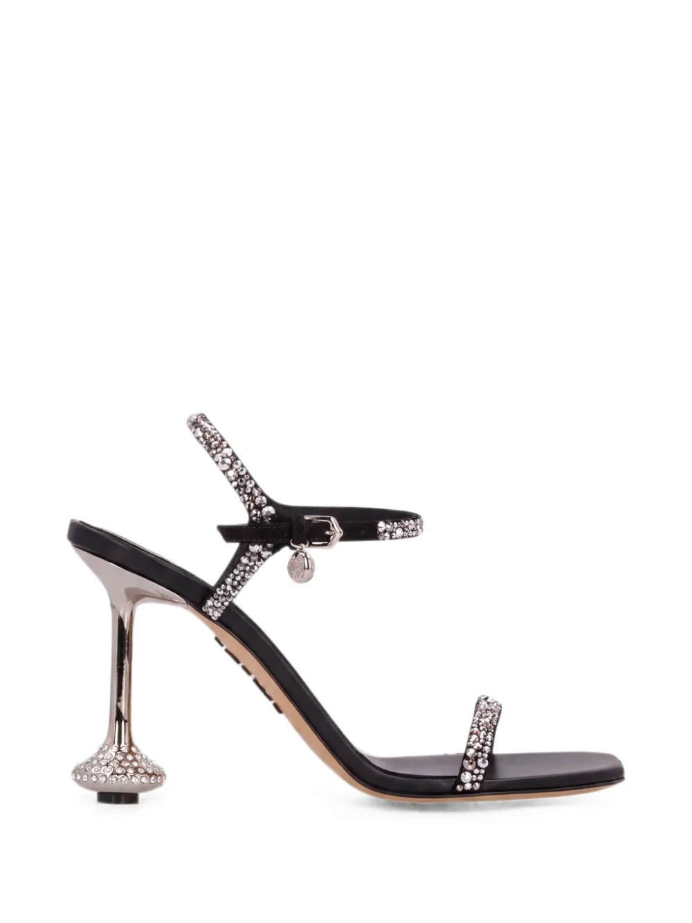 LOEWE Toy sandals in suede and strass