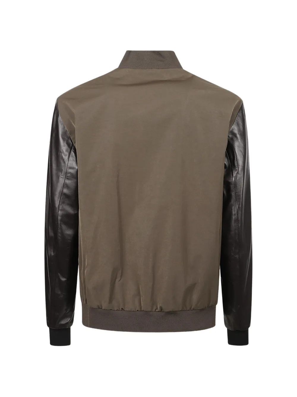 Gucci logo-embroidered contrast-sleeve bomber jacket Bruin