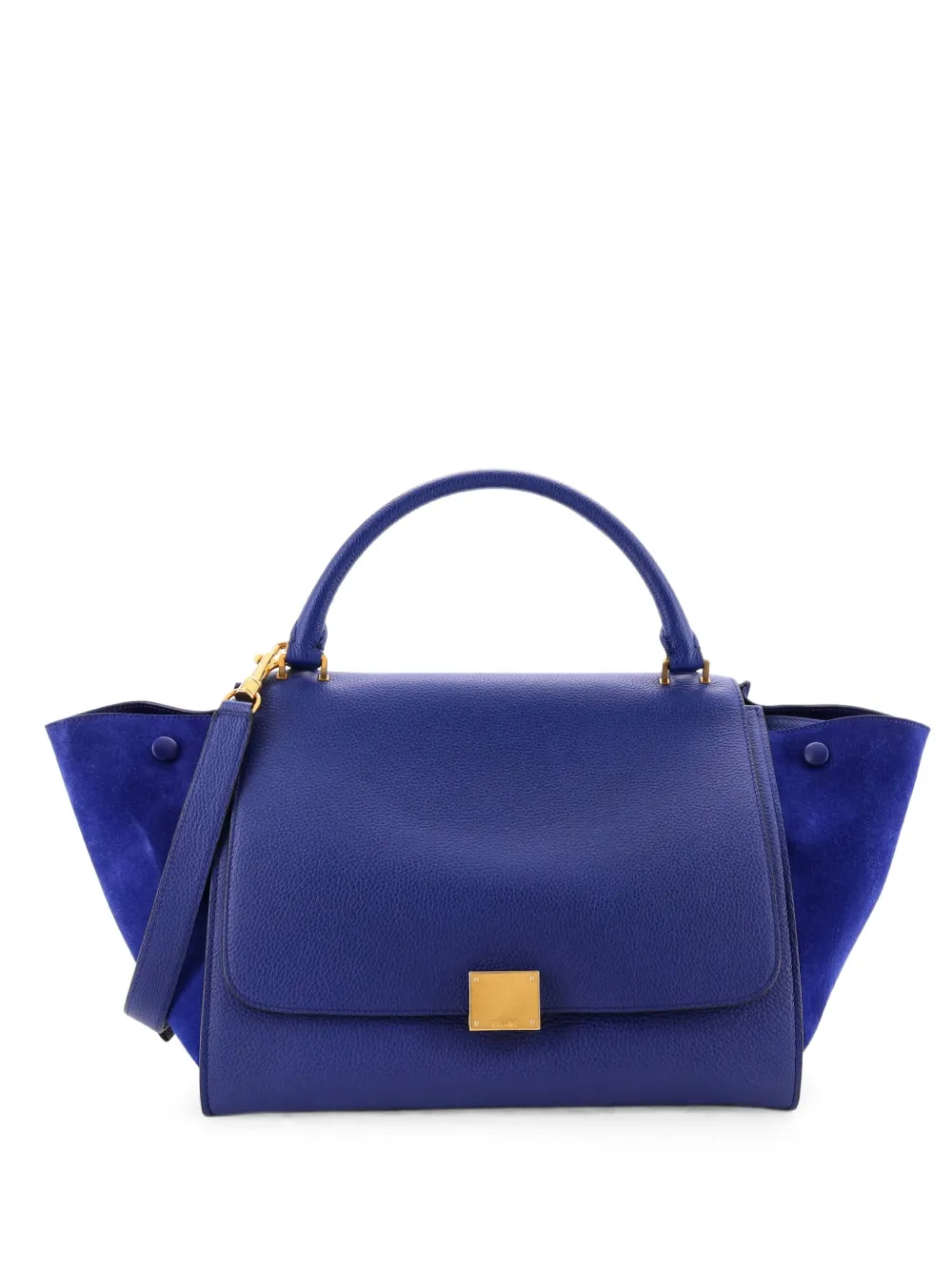 Celine Pre-Owned Trapeze Bag Leather Medium satchel - Blue