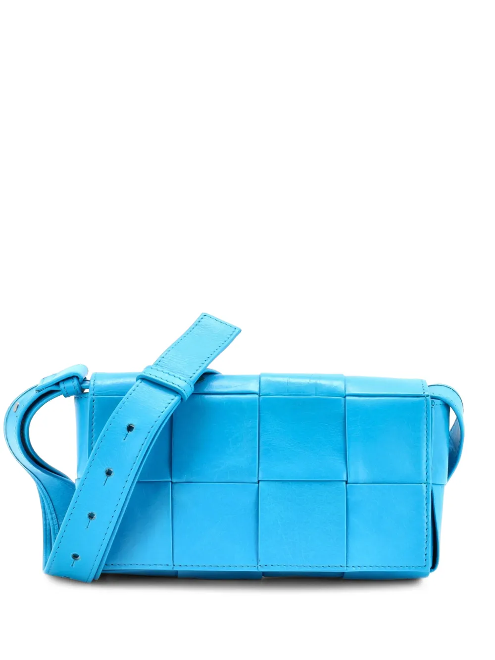 Bottega Veneta Pre-Owned Kleine Cassette Maxi Intrecciato Umhängetasche - Blau