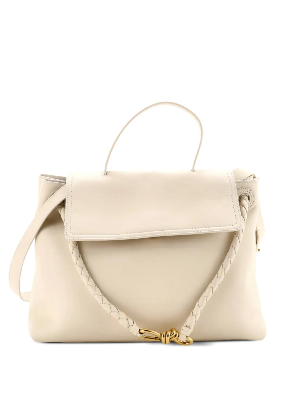 Bottega Veneta Pre-Owned Mittelgroße Ciao Handtasche mit Intrecciato-Detail - Weiß