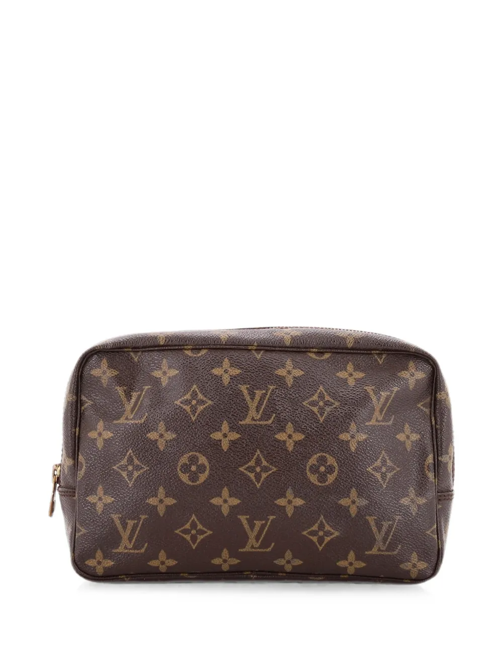 Pre-owned Louis Vuitton Trousse Toiletry Monogram Canvas 23 Pouch In Brown
