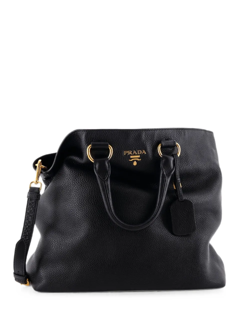 Prada Pre-Owned Große Convertible Vitello Daino Tote Bag - Schwarz